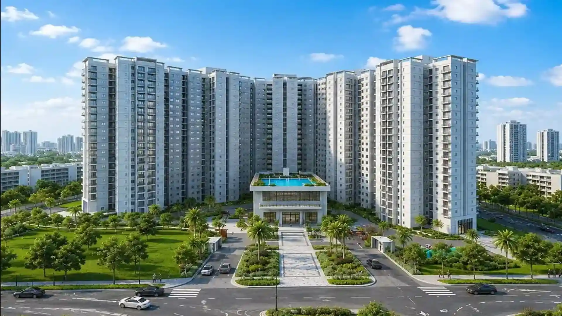Luxury apartment building exterior of Shriram Codename Reserve in Devanahalli Bangalore