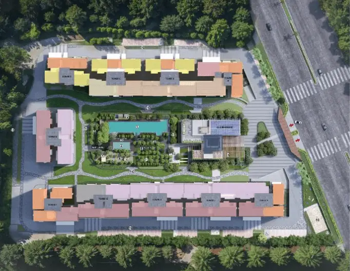 Master plan layout of Shriram Signature Square commercial complex